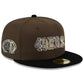 SAN FRANCISCO 49ERS 40TH ANNIVERSARY MOCHA CUSTOM 59FIFTY FITTED HAT - BROWN/BLACK