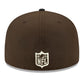 SAN FRANCISCO 49ERS 40TH ANNIVERSARY MOCHA CUSTOM 59FIFTY FITTED HAT - BROWN/BLACK