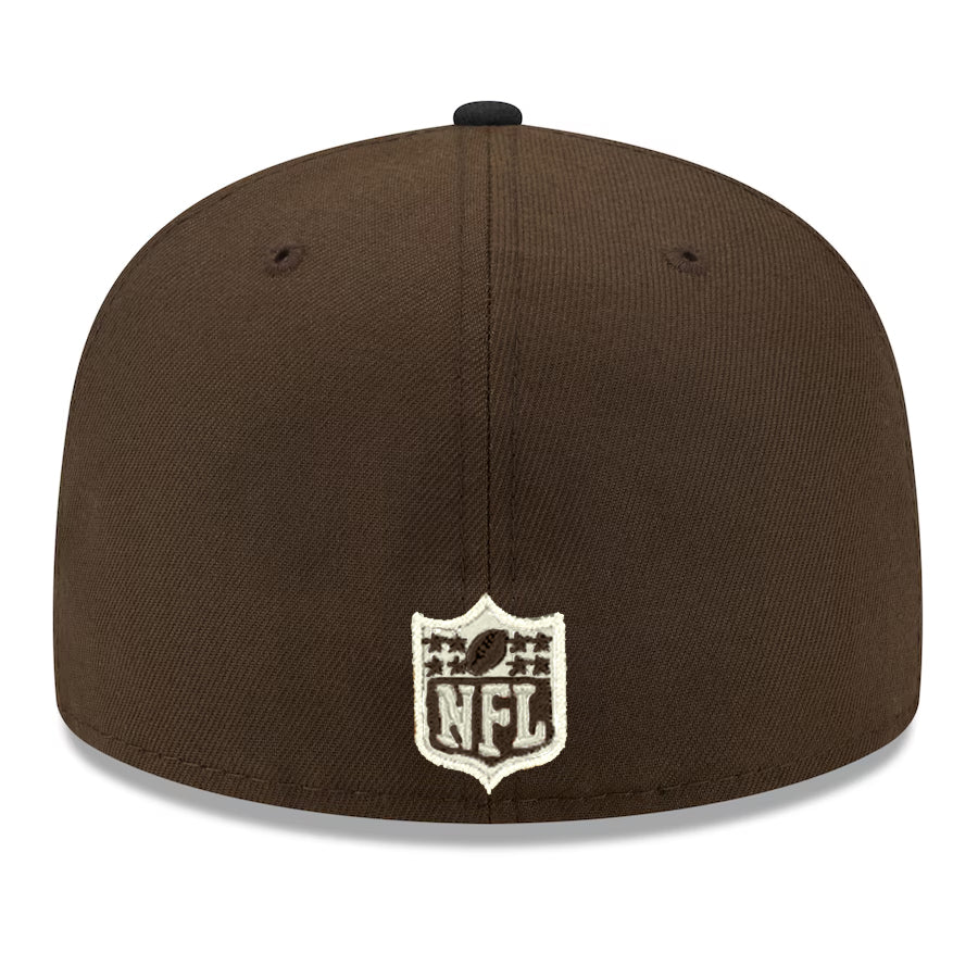 SAN FRANCISCO 49ERS 40TH ANNIVERSARY MOCHA CUSTOM 59FIFTY FITTED HAT - BROWN/BLACK