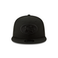 SAN FRANCISCO 49ERS BASIC LOGO 9FIFTY SNAPBACK HAT- BLACK/BLACK