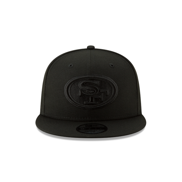 SAN FRANCISCO 49ERS BASIC LOGO 9FIFTY SNAPBACK HAT- BLACK/BLACK