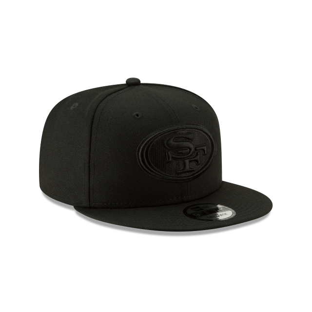 SAN FRANCISCO 49ERS BASIC LOGO 9FIFTY SNAPBACK HAT- BLACK/BLACK