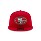 SAN FRANCISCO 49ERS BASIC LOGO 9FIFTY SNAPBACK HAT - RED/TEAM