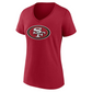 SAN FRANCISCO 49ERS CHRISTIAN MCCAFFREY WOMEN'S PLAYER ICON NAME & NUMBER T-SHIRT T-SHIRT