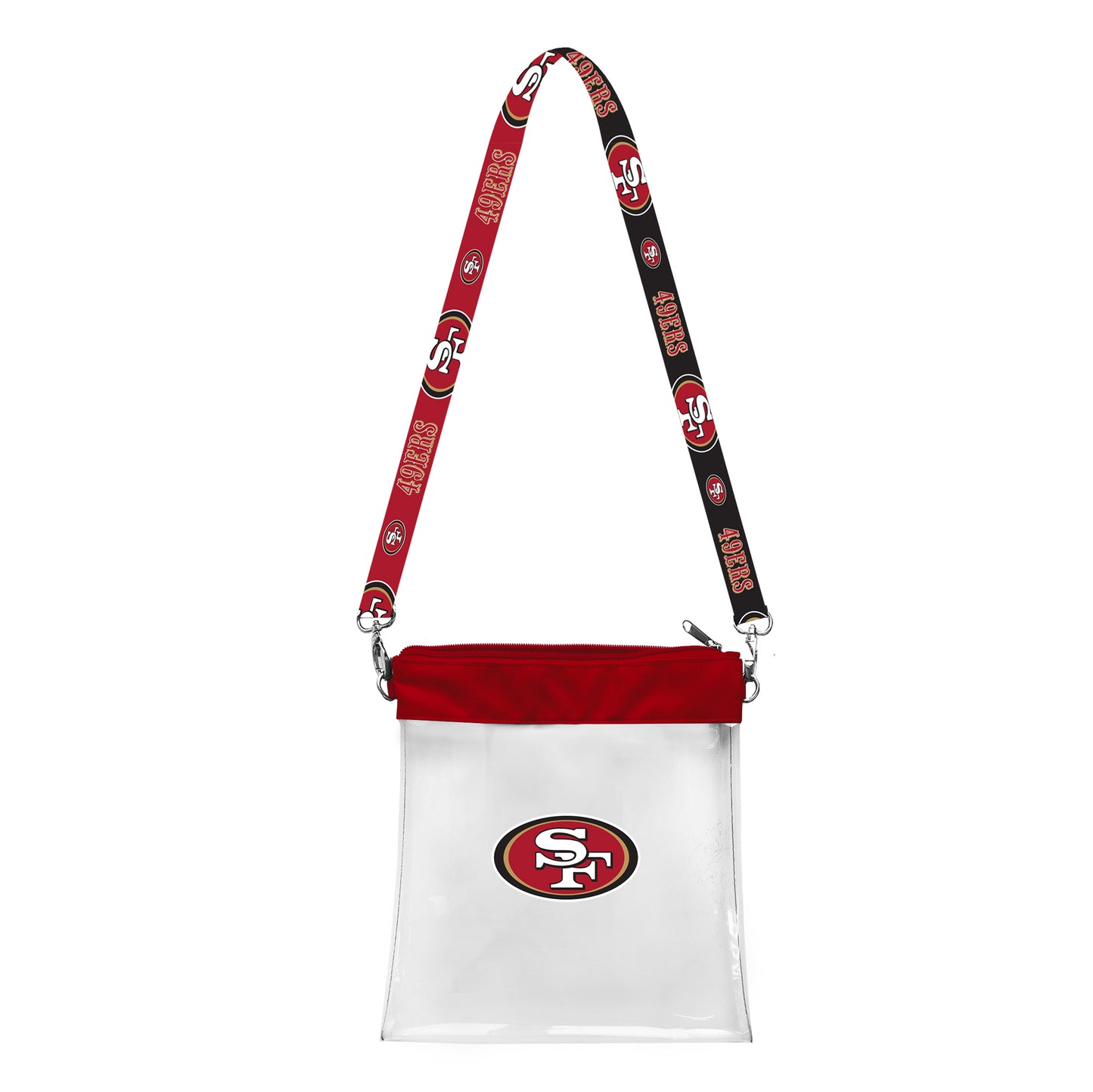 SAN FRANCISCO 49ERS CLEAR STADIUM PATTERN STRAP BAG