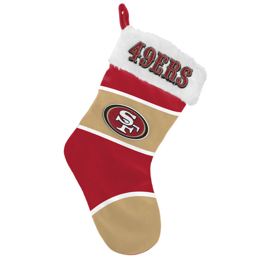 SAN FRANCISCO 49ERS EMBROIDERED COLORBLOCK STOCKING