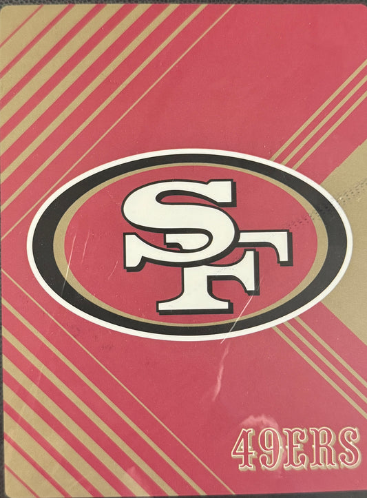 SAN FRANCISCO 49ERS LOGO BRANDS 60"X80" RASCHEL BLANKET