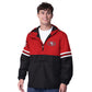 SAN FRANCISCO 49ERS MEN'S BATTER UP HALF ZIP HOODED PULLOVER JACKET