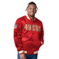 SAN FRANCISCO 49ERS MEN'S STARTER CLOSER REVERSIBLE SATIN JACKET