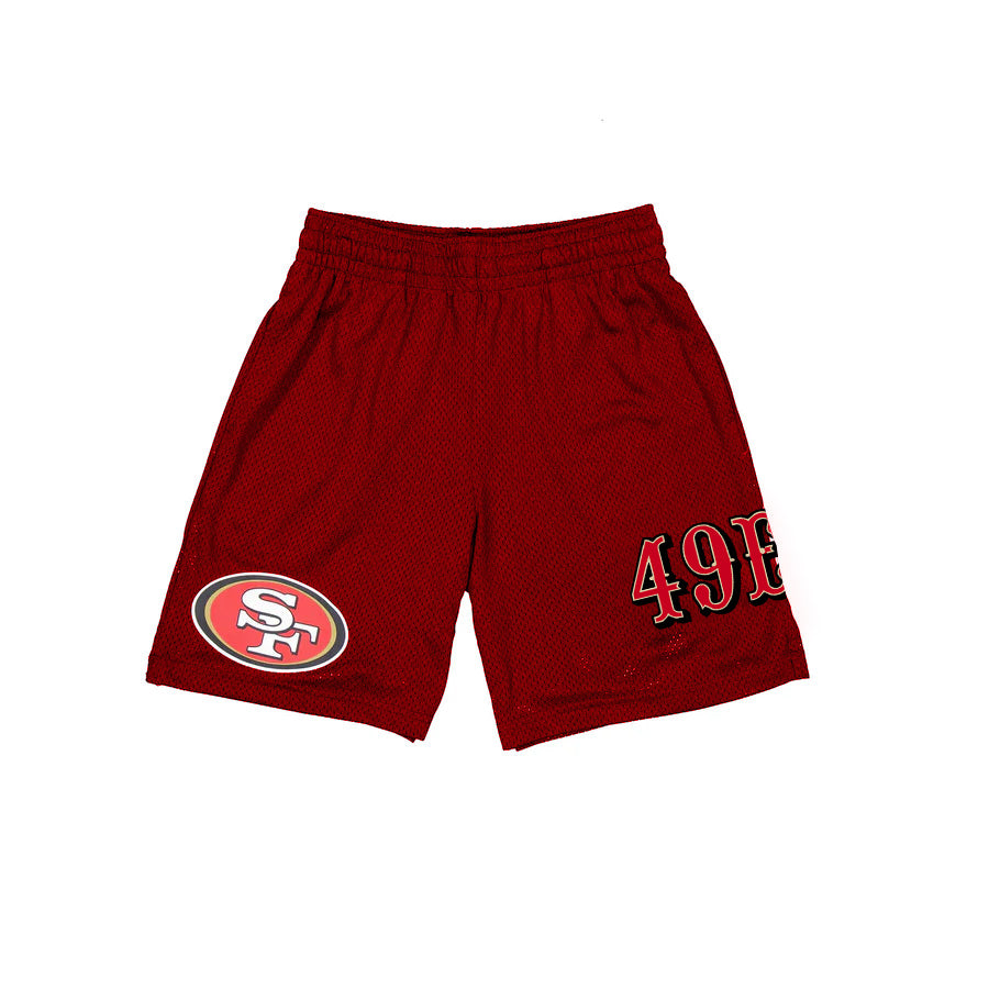 SAN FRANCISCO 49ERS MEN'S MESH SHORTS