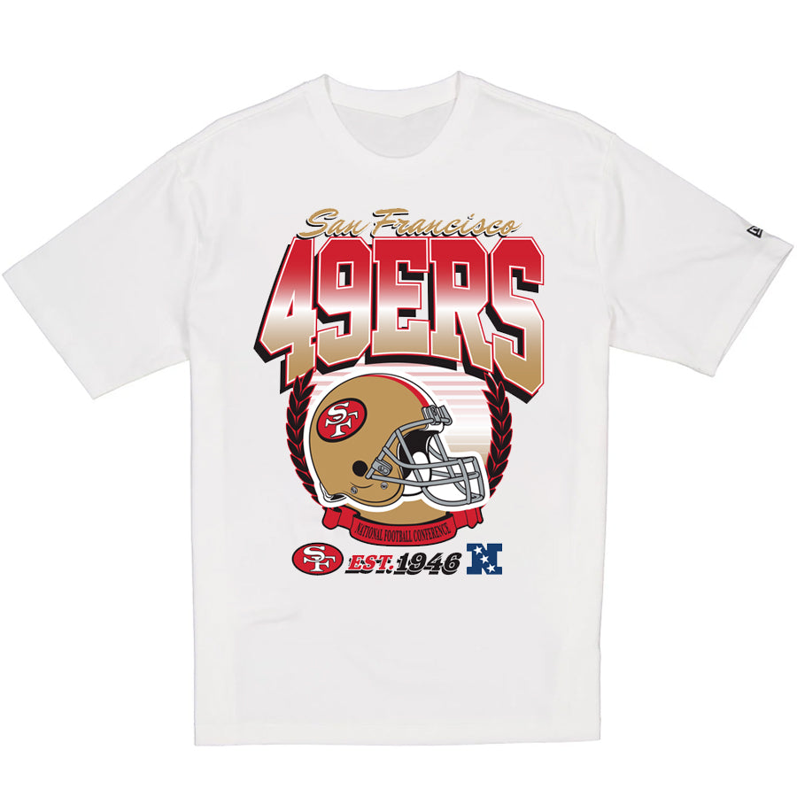 SAN FRANCISCO 49ERS MEN'S NEW ERA RETRO OVERSIZED T-SHIRT