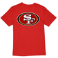 SAN FRANCISCO 49ERS MEN'S SCRIPT LOGO BACK T-SHIRT- RED