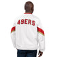 SAN FRANCISCO 49ERS MEN'S YARDLINE PULLOVER JACKET