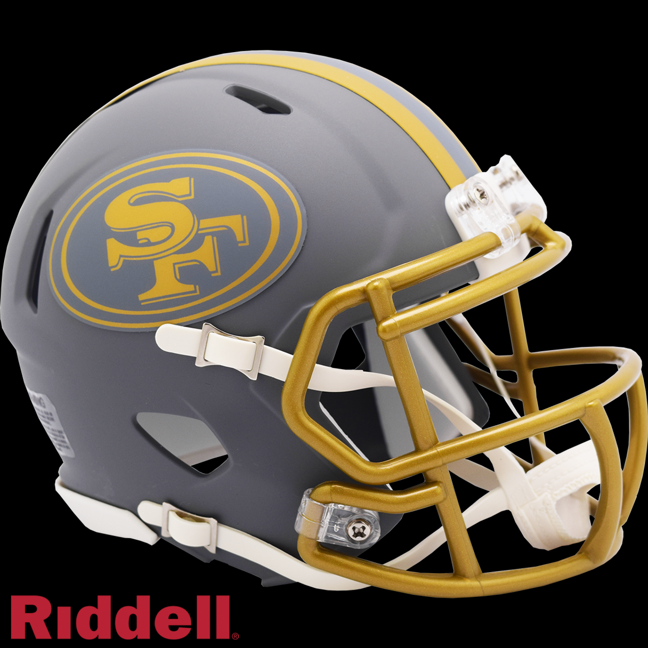 SAN FRANCISCO 49ERS RIDDELL MINI SPEED HELMET - SLATE