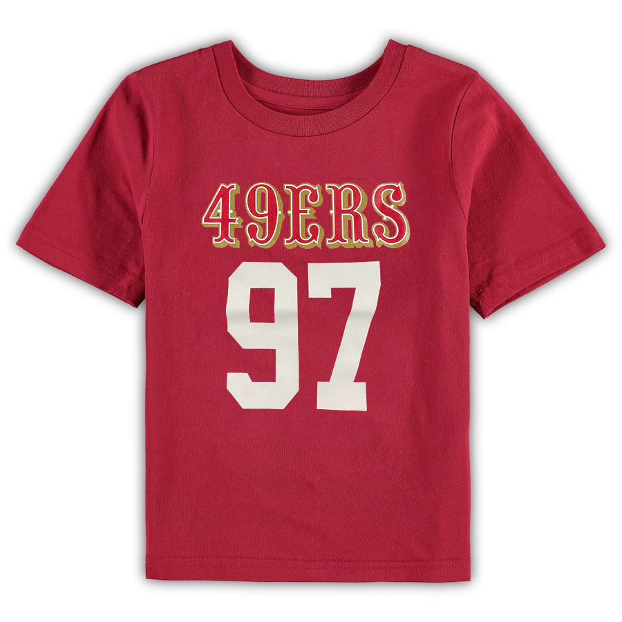 NFL Team Apparel Youth San Francisco 49ers Game Time White T-Shirt