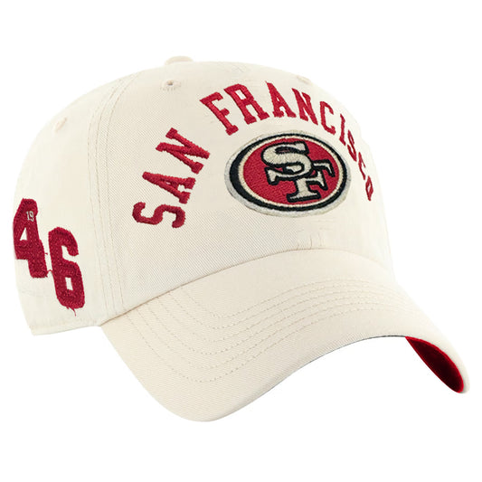 SAN FRANCISCO 49ERS SANDSTORM CLUBHOUSE FABER CLEAN UP ADJUSTABLE HAT