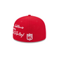 SAN FRANCISCO 49ERS TEAM VERBIAGE 59FIFTY FITTED HAT - RED