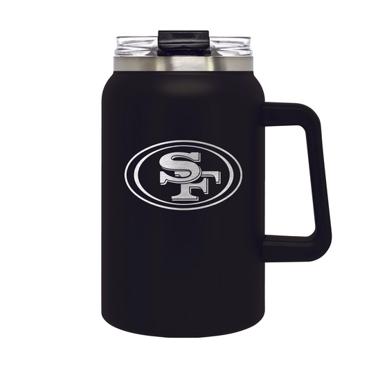 SAN FRANCISCO 49ERS THE COACH 50OZ INSULATED HYDRATION MUG - BLACK