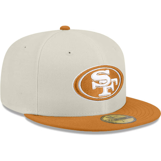 SAN FRANCISCO 49ERS TWO-TONE COLOR PACK 59FIFTY FITTED HAT - STONE/LIGHT BRONZE