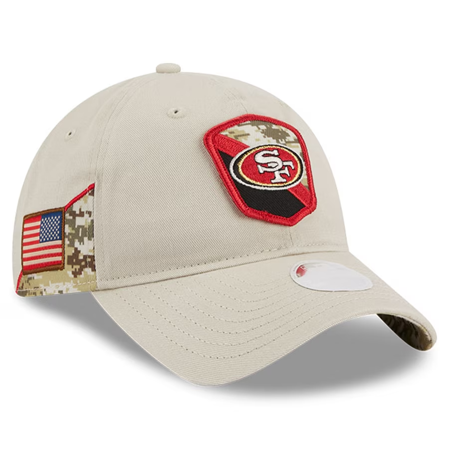 SAN FRANCISCO 49ERS WOMEN'S 2023 SALUTE TO SERVICE 9TWENTY ADJUSTABLE HAT