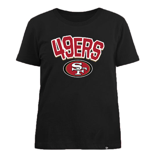 SAN FRANCISCO 49ERS WOMEN'S ARCH OVER LOGO T-SHIRT