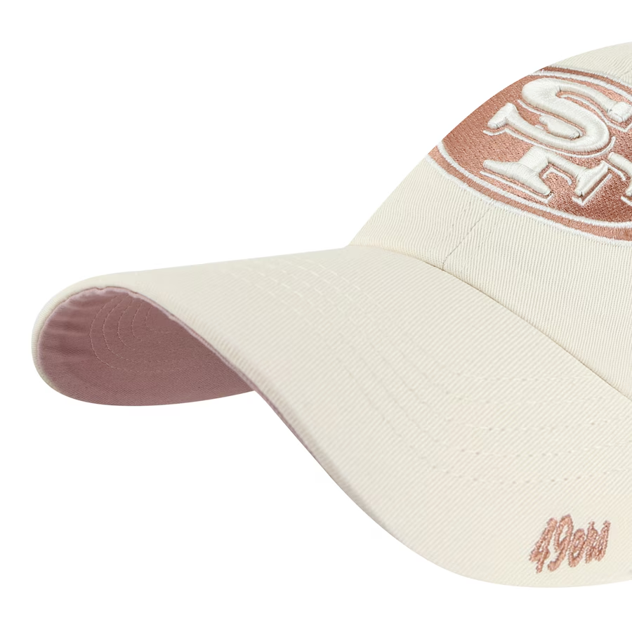 SAN FRANCISCO 49ERS WOMEN'S BALLPARK CHEER '47 CLEAN UP ADJUSTABLE HAT - NATURAL