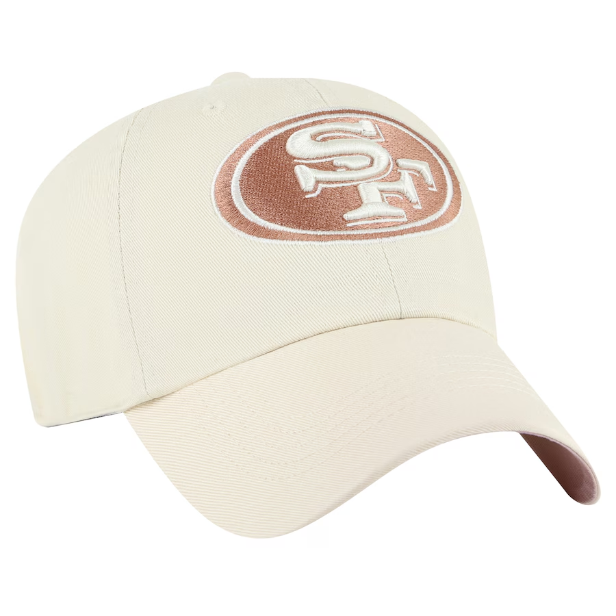 SAN FRANCISCO 49ERS WOMEN'S BALLPARK CHEER '47 CLEAN UP ADJUSTABLE HAT - NATURAL