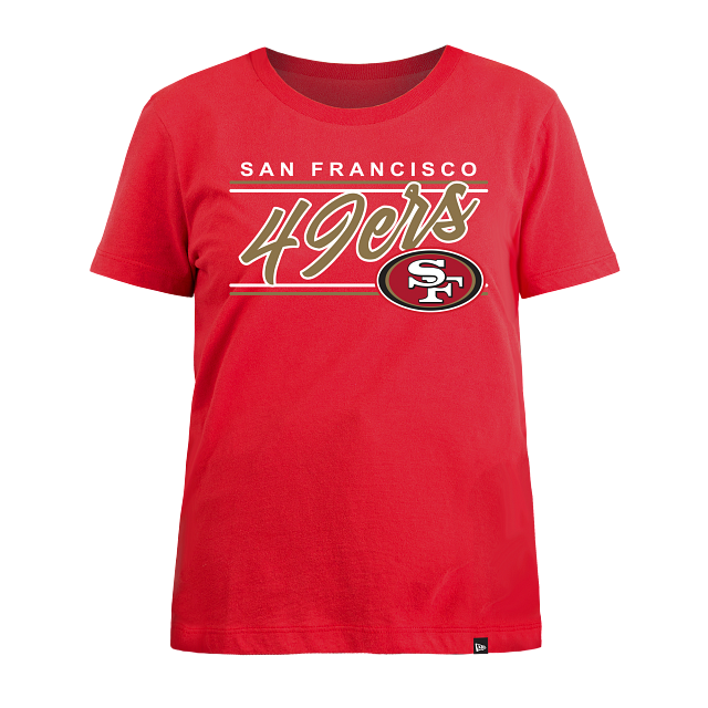 SAN FRANCISCO 49ERS WOMEN'S CITY NAME LOGO T-SHIRT - RED