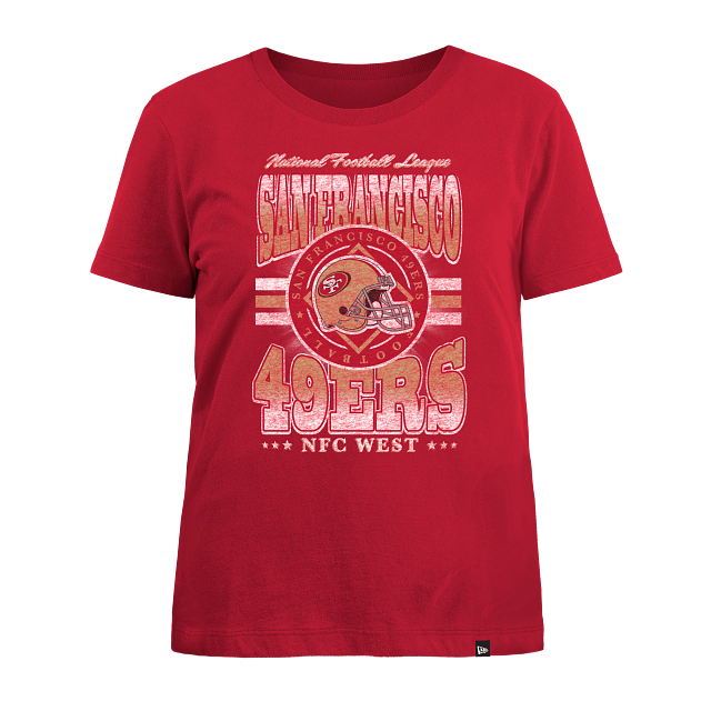 SAN FRANCISCO 49ERS WOMEN'S SPORTS CLASSIC T-SHIRT - RED