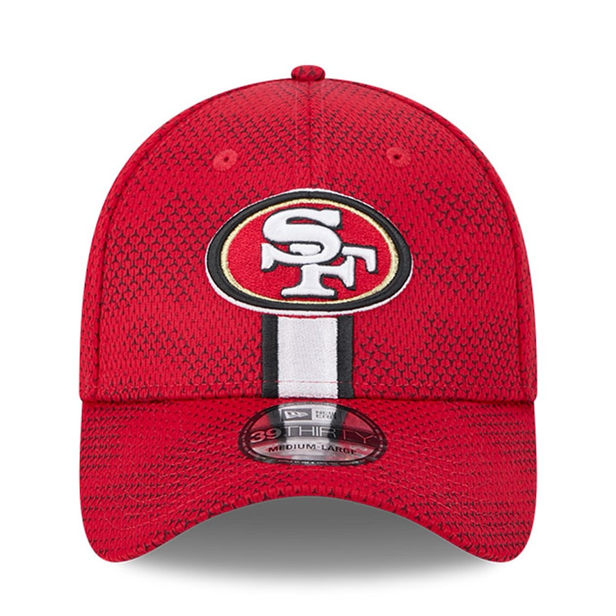 SAN FRANCISCO 49ERS YOUTH 2024 NFL SIDELINE 39THIRTY FLEX FIT HAT - RED