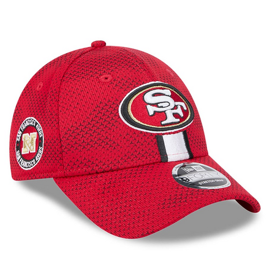 SAN FRANCISCO 49ERS YOUTH 2024 NFL SIDELINE 9FORTY STRETCH-SNAP ADJUSTABLE HAT