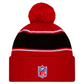 SAN FRANCISCO 49ERS YOUTH 2024 NFL SIDELINE CUFFED KNIT BEANIE WITH POM - RED