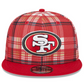 SAN FRANCISCO 49ERS YOUTH 2024 NFL SIDELINE STATEMENT 9FIFTY SNAPBACK HAT - RED