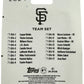 SAN FRANCISCO GIANTS 2024 TOPPS TEAM SET