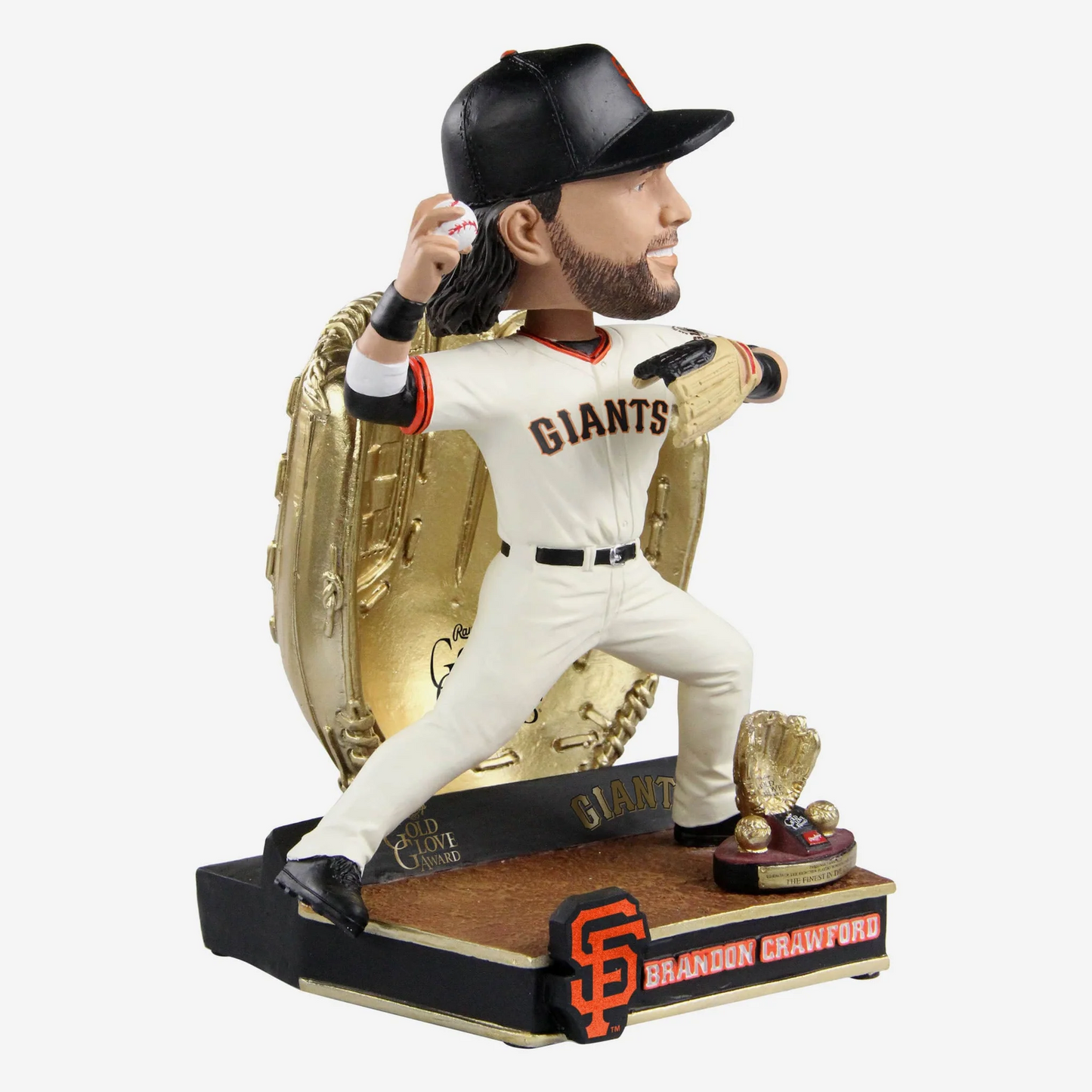 SAN FRANCISCO GIANTS BRANDON CRAWFORD 2021 GOLD GLOVE BOBBLEHEAD