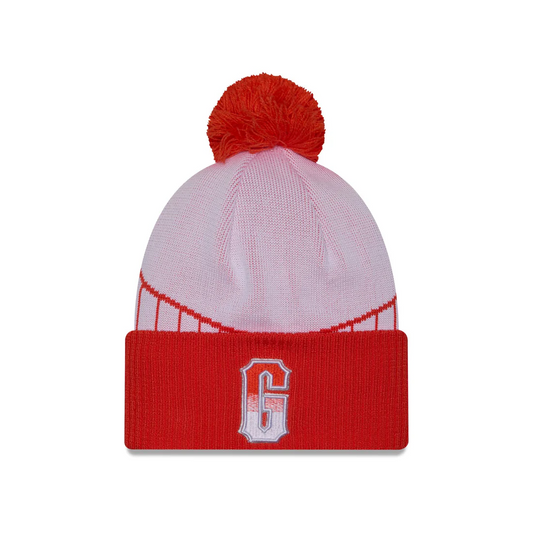 SAN FRANCISCO GIANTS CITY CONNECT CUFFED KNIT BEANIE WITH POM