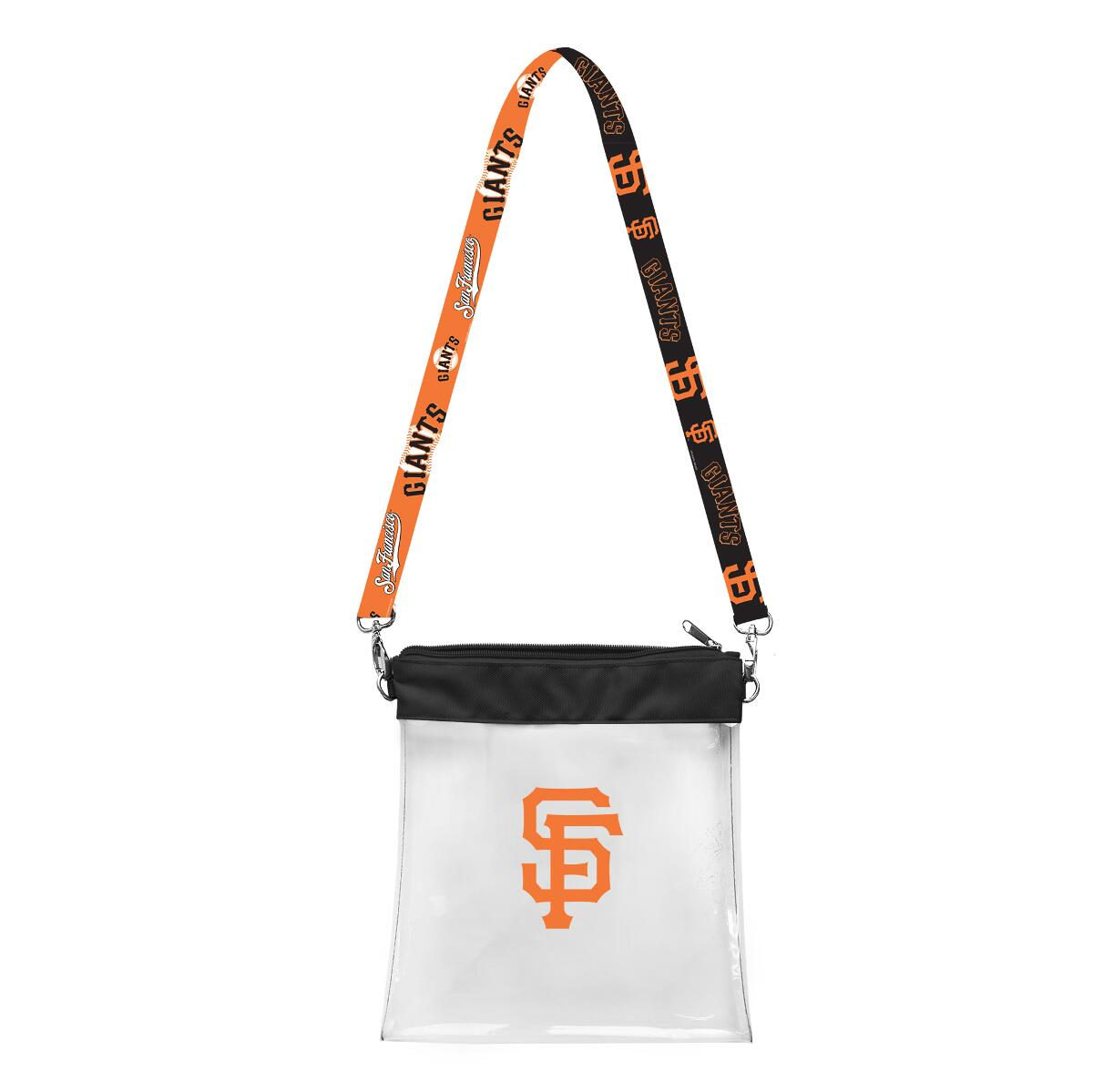 SAN FRANCISCO GIANTS CLEAR STADIUM PATTERN STRAP BAG