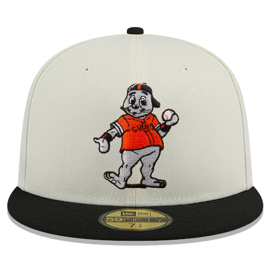 SAN FRANCISCO GIANTS LOU SEAL SPLASH CUSTOM 59FIFTY FITTED HAT - CHROME-WHITE/BLACK