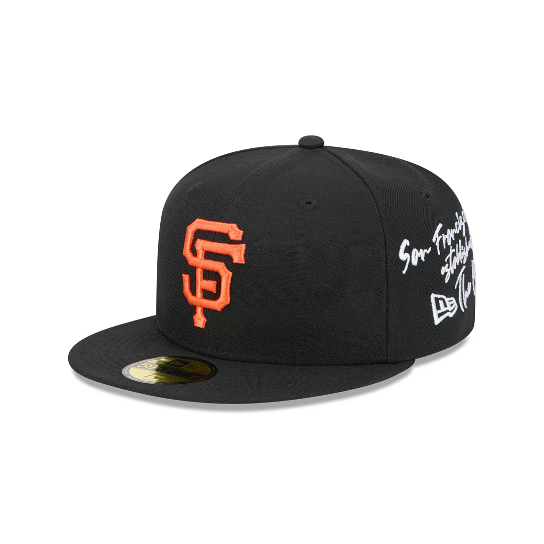 SAN FRANCISCO GIANTS TEAM VERBIAGE 59FIFTY FITTED HAT - BLACK