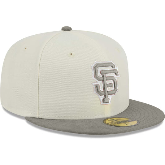 SAN FRANCISCO GIANTS TWO-TONE COLOR PACK 59FIFTY FITTED HAT - STONE/GRAY