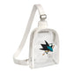 SAN JOSE SHARKS CLEAR STADIUM MINI SLING BAG