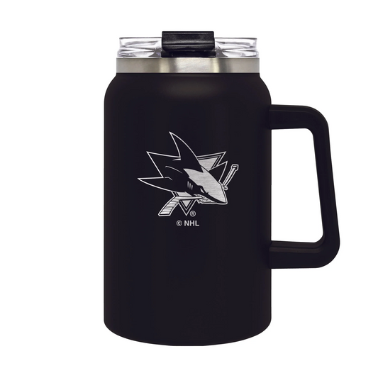 SAN JOSE SHARKS THE COACH 50OZ INSULATED HYDRATION MUG - BLACK