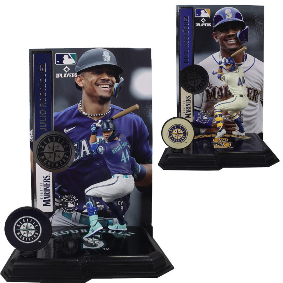 SEATTLE MARINERS JULIO RODRIGUEZ MLB LEGACY 7" MCFARLANE SPORTS PICK FIGURE - COMMON+VARIANT