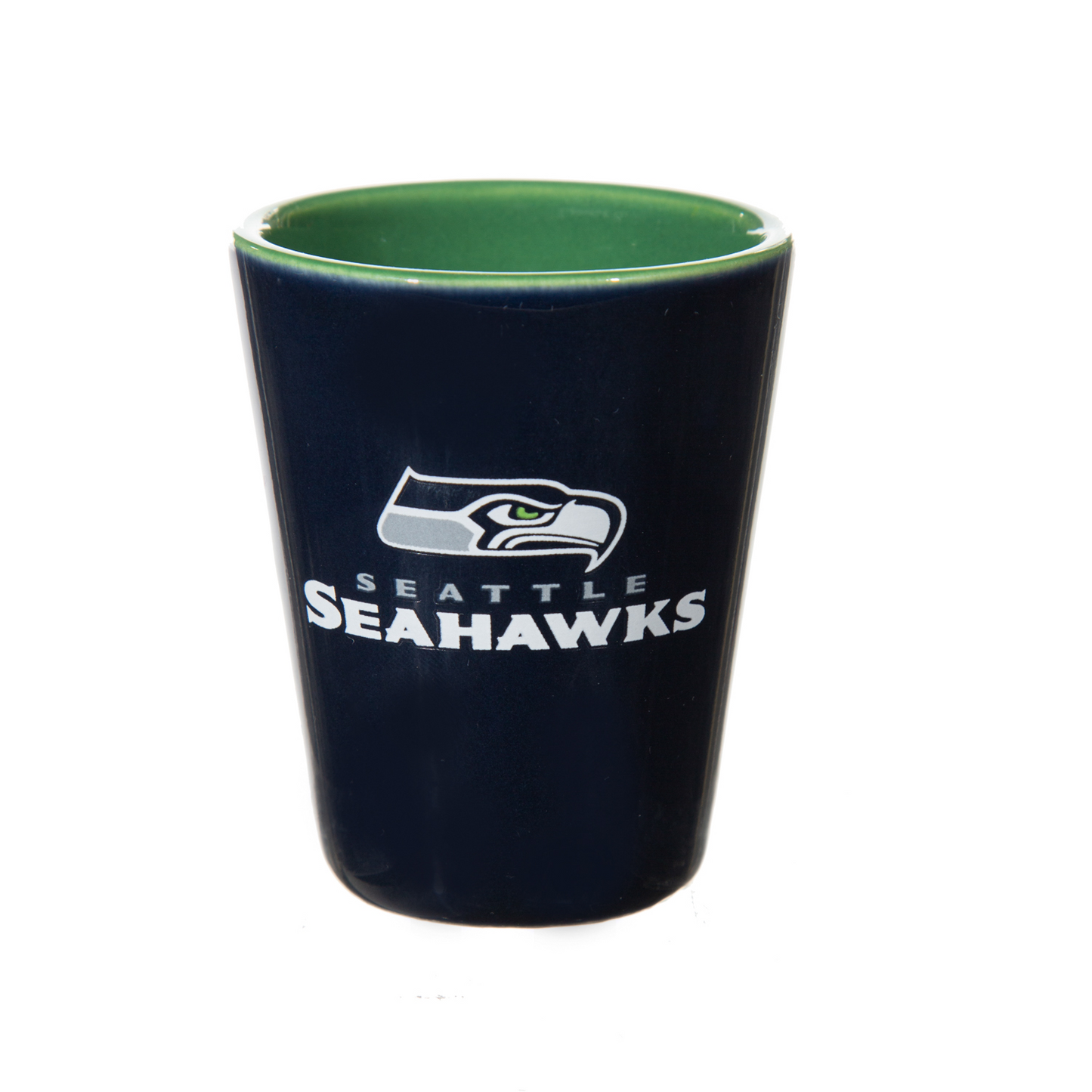 SEATTLE SEAHAWKS 2 OZ. TEAM SHOT GLASS - CERAMIC