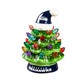 SEATTLE SEAHAWKS 4" MINI LED TABLETOP CHRISTMAS TREE