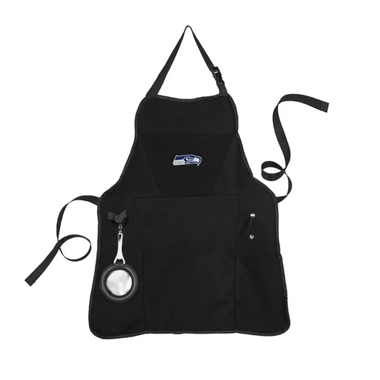 SEATTLE SEAHAWKS GRILLING APRON - BLACK