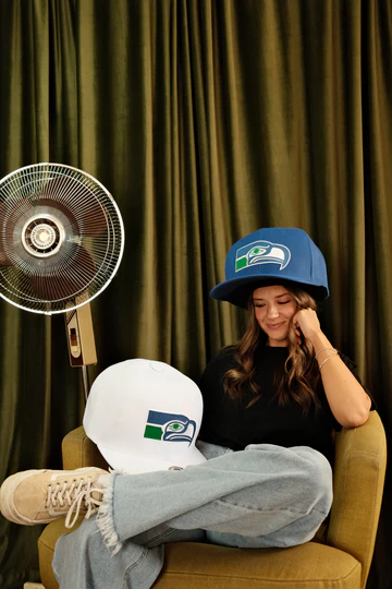 SEATTLE SEAHAWKS NOGGIN OVERSIZED HAT - THROWBACK ROYAL