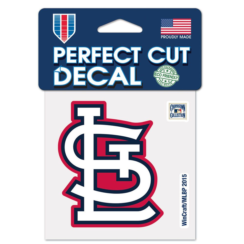 ST.LOUIS CARDINALS PERFECT CUT 4"X 4" DECAL