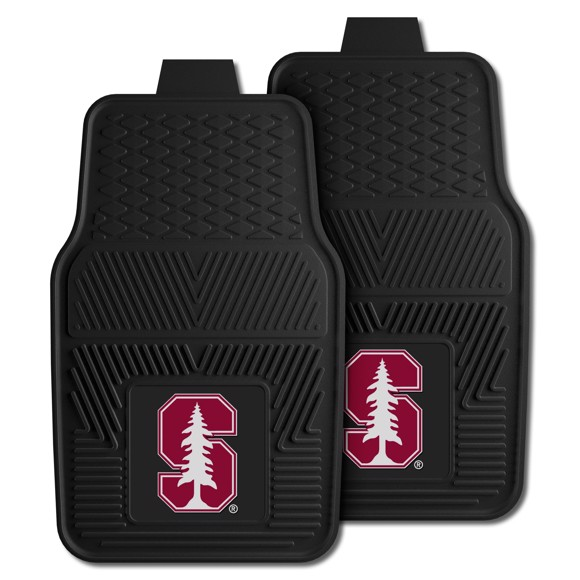 STANFORD CARDINAL VINYL CAR MAT SET