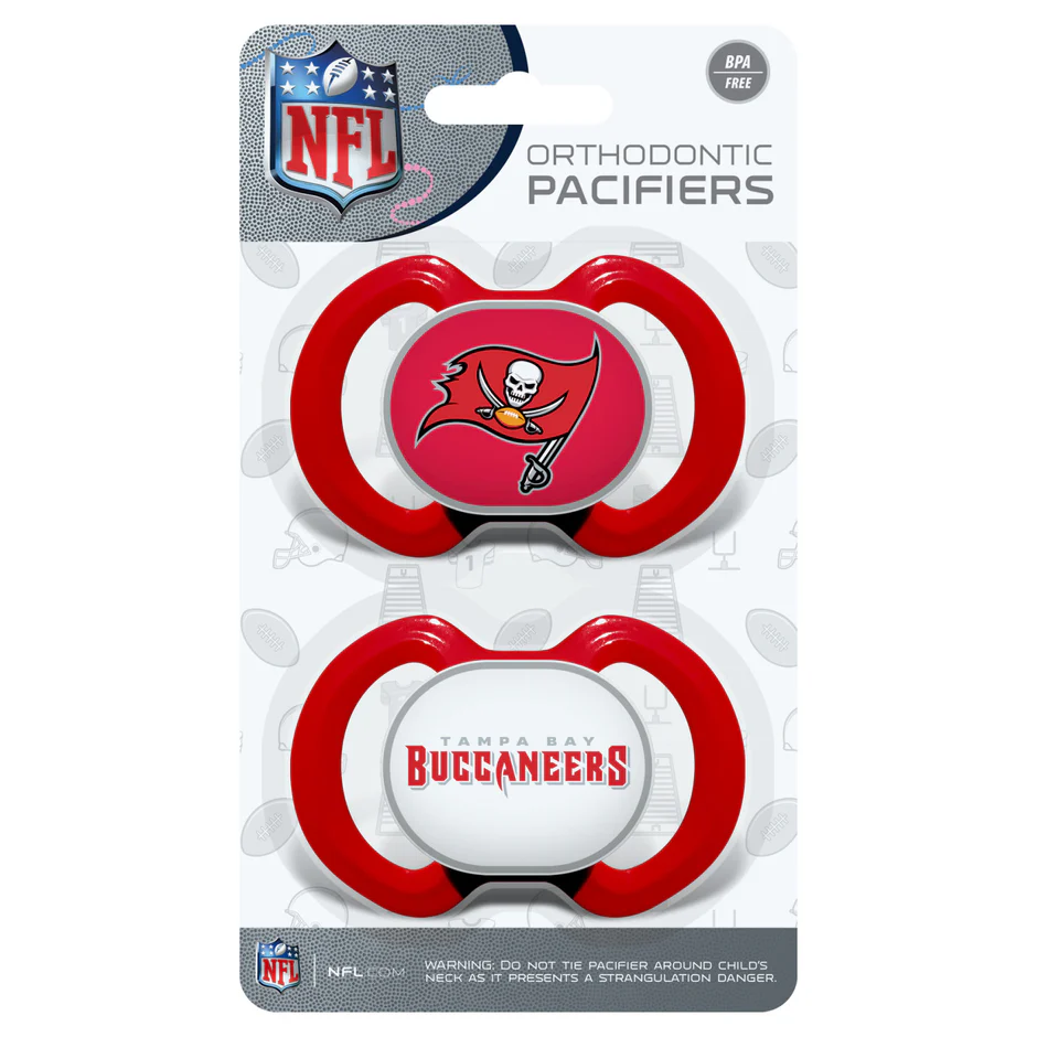 TAMPA BAY BUCCANEERS 2-PACK PACIFIERS